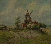 Caspar David Friedrich Landscape with mill Germany oil painting artist